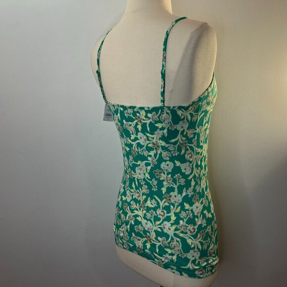 LOFT Women's Green Floral Cami Tank Top - Size Small - NWT - Picture 2 of 4